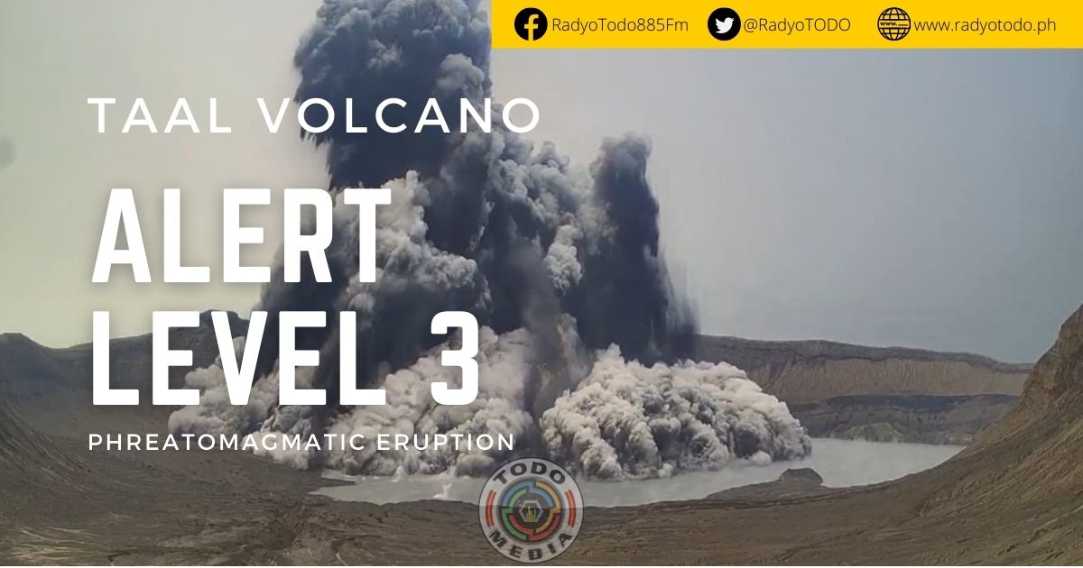 Taal Volcano alert level 3