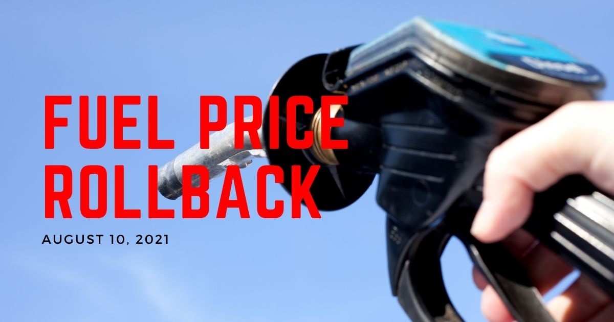 Fuel price rollback