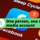 One person, one social media account