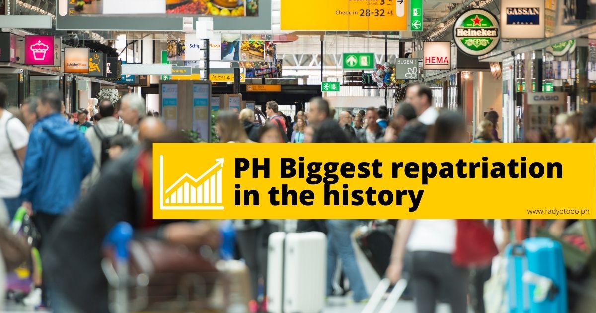 PH Biggest repatriation in the history