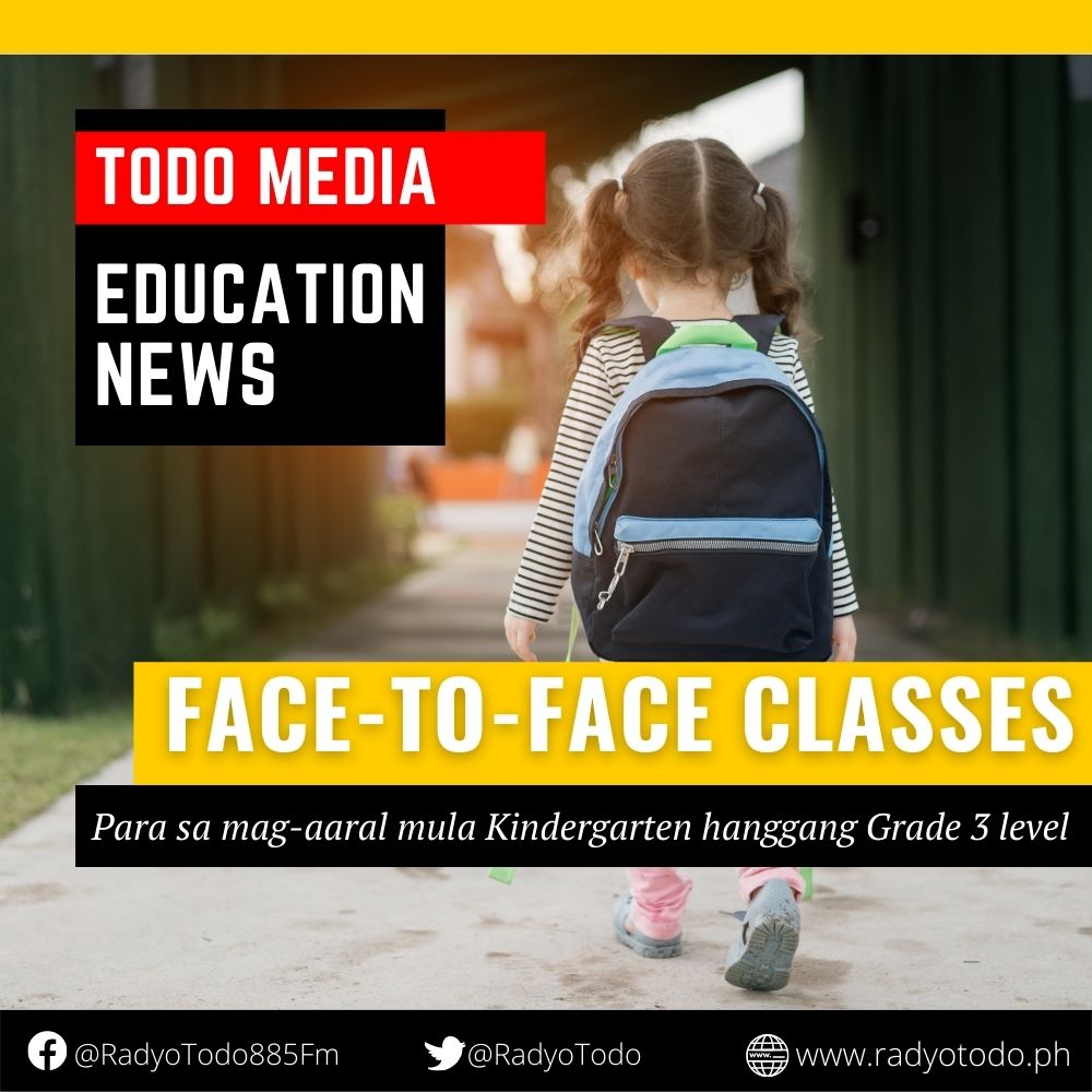 Face-to-face classes for kindergarten