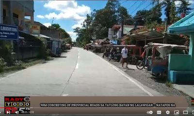 VIDEO REPORT - 98M CONCRETING OF PROVINCIAL ROADS SA TATLONG BAYAN NG LALAWIGAN - NATAPOS NA