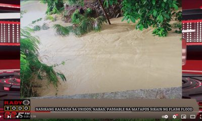VIDEO REPORT - NASIRANG KALSADA SA UNIDOS, NABAS, PASSABLE NA MATAPOS SIRAIN NG FLASH FLOOD