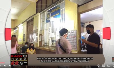 VIDEO REPORT - UNANG ARAW NG EXTENSION OF VOTER’S REGISTRATION SA AKLAN, MAGANDA AT MATAGUMPAY
