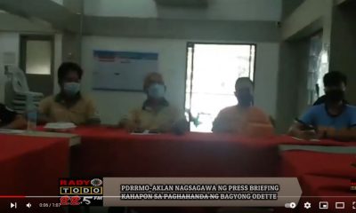 VIDEO REPORT - PDRRMO-AKLAN NAGSAGAWA NG PRESS BRIEFING KAHAPON SA PAGHAHANDA NG BAGYONG ODETTE