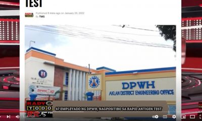 VIDEO REPORT - 47 EMPLEYADO NG DPWH, NAGPOSITIBO SA RAPID ANTIGEN TEST