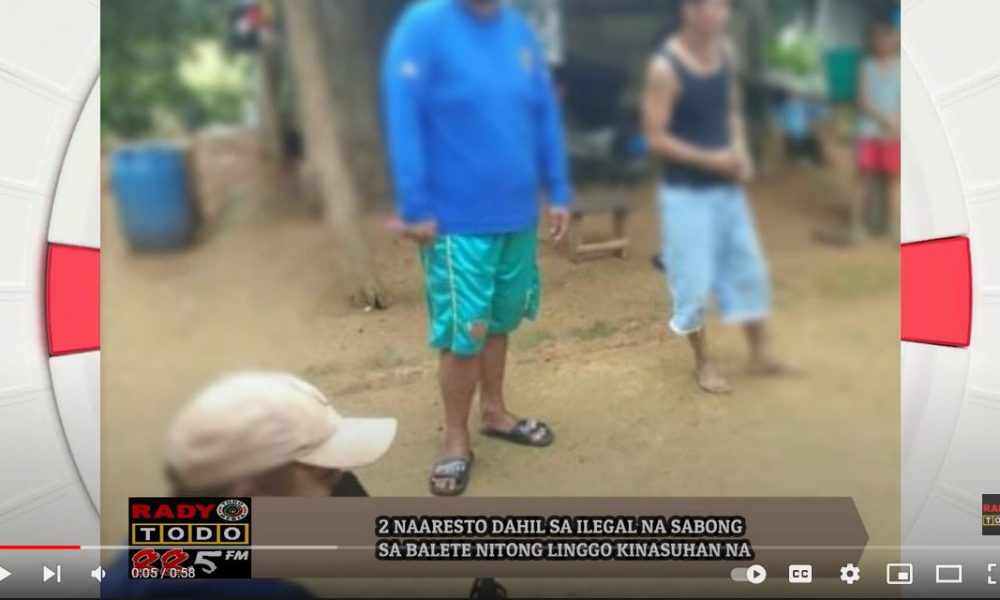 VIDEO REPORT - 2 NAARESTO DAHIL SA ILEGAL NA SABONG SA BALETE NITONG LINGGO KINASUHAN NA
