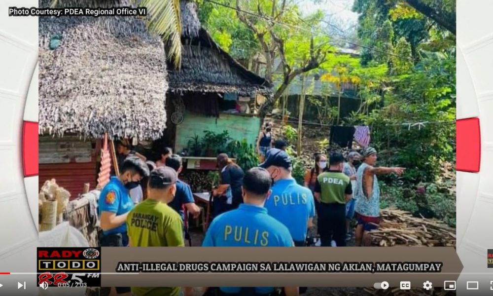 VIDEO REPORT - ANTI-ILLEGAL DRUGS CAMPAIGN SA LALAWIGAN NG AKLAN, MATAGUMPAY