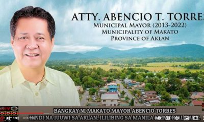 VIDEO REPORT - Bangkay ni Makato Mayor Abencio Torres hindi na iuuwi sa aklan, ililibing sa Manila Memorial Park