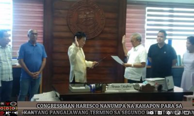 VIDEO REPORT - Cong. Haresco nanumpa na kahapon para sa pangalawang termino sa segundo distrito ng Aklan