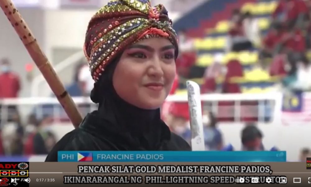 VIDEO REPORT - Pencak silat gold medalist Francine Padios, ikinararangal ng Phil. Lightning Speed Instructor