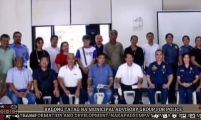 VIDEO REPORT - Bagong tatag na Municipal Advisory Group for police transformation and development, nanumpa na
