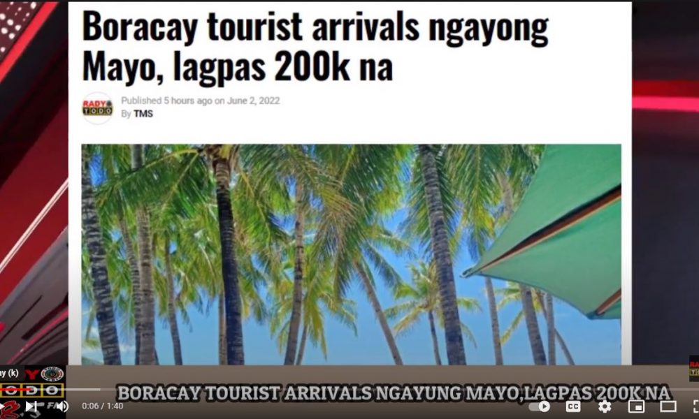 VIDEO REPORT - Boracay tourist arrivals ngayung mayo, lagpas 200k na