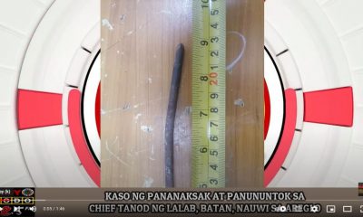 VIDEO REPORT - Kaso ng pananaksak at panununtok sa chief tanod ng Lalab, Batan, nauwi sa areglo