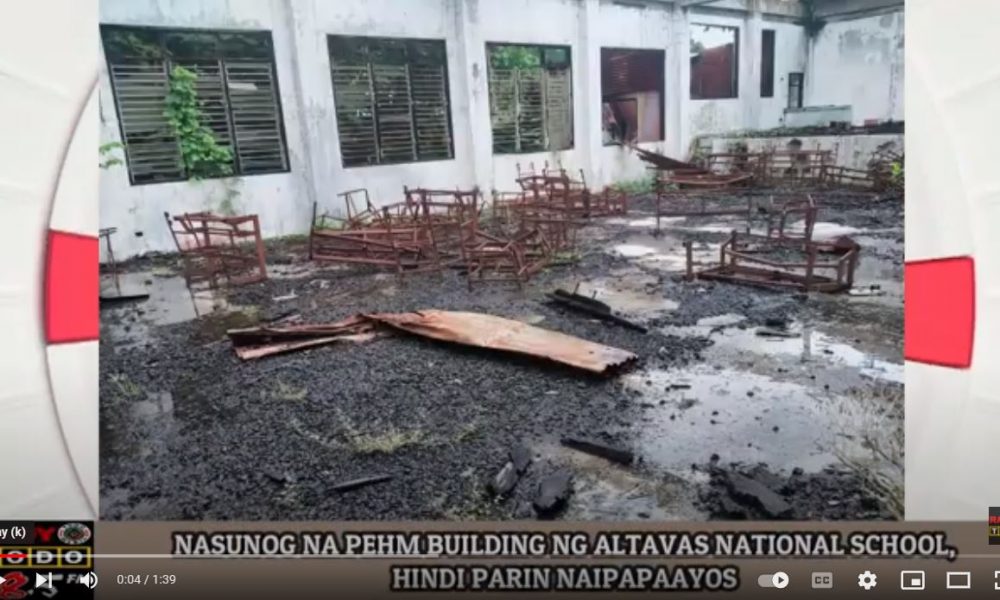 VIDEO REPORT - Nasunog na PEHM building ng Altavas National School, hindi parin naipapaayos